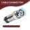 10 pcs BNC Compression Connector for Coax RG59 Cable CCTV Cameras 5