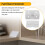Furniture Cabinet Fastener Corner Braces Angle Brackets White 10pcs 2