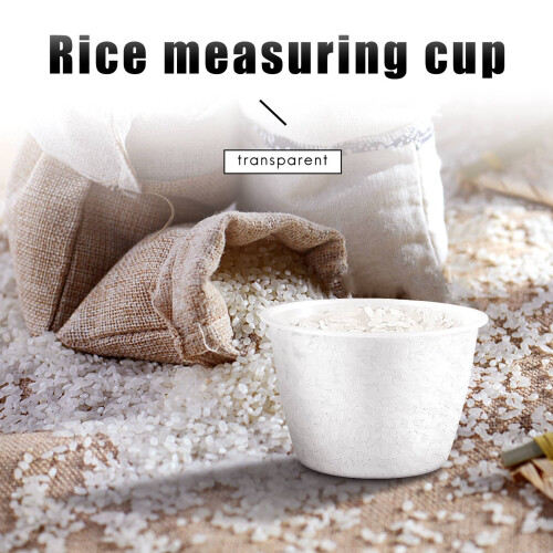 Plastic 120ml Electric Cooker Rice Measuring Cup 2pcs Clear White 2