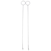 6 Pieces Sewing Loop Kit, Loop Turner Hook Flexible Drawstring Threader Metal Tweezers Long Loop Turner Tool with