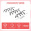 10 Pieces epingle en spirale (Noir) 2
