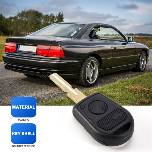 Uncut Replacement 3 Button Car Remote Key Keyless Shell Case for  E31 E32 E34 E36 E38 E39 E46 Z3 2