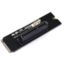 NGFF M.2 to PCI-E 4X X1 Riser Card M2 NVME to PCIe X4 with LED Voltage Indicator for GPU BTC Mining