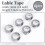 6 Pcs Label Tape Compatible with  Embossing Label Tape for  Label Maker 1880  E-101 9mm x 3