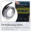 6 Pcs Label Tape Compatible with  Embossing Label Tape for  Label Maker 1880  E-101 9mm x 6