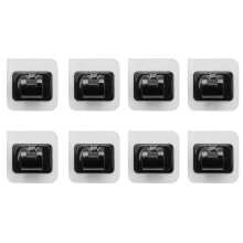 8PCS No Drill Curtain Rod Brackets No Drilling Self Adhesive Curtain Rod Holder Hooks Nail Free Curtain Rod Hooks