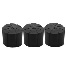 3 St VattentäT Silikon Universal Linsskydd för 65-90mm DSLR Kameralinser