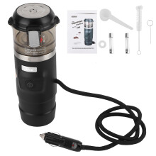 Multi Pressure Protected Electric Coffee Maker, 12V Hot Beverage Machine With Fault Detection Alarm System, Car Coffee Warmer Featuring Boil Dry