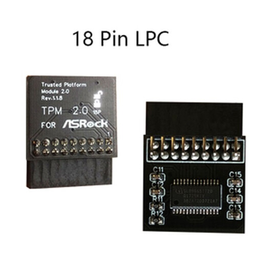 Tpm 2.0 Encryption Security Module Board Remote Control TPM2.0 LPC 18Pin Motherboards Card for ASROCK for Windows 11 2