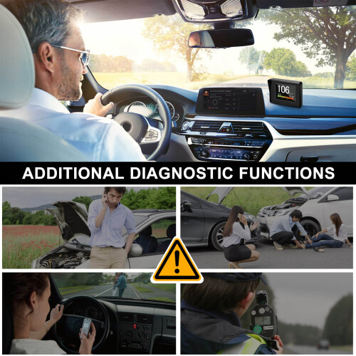 For Car A203 OBD2 -Board Computer Car Digital Computer Trip Display Speed Fuel Consumption Gauge OBD2 Scanner 1