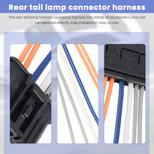 Conector Do Chicote da Lanterna Traseira para 1007 206 207 307 308 C2 C3 C4 C5 1606248780