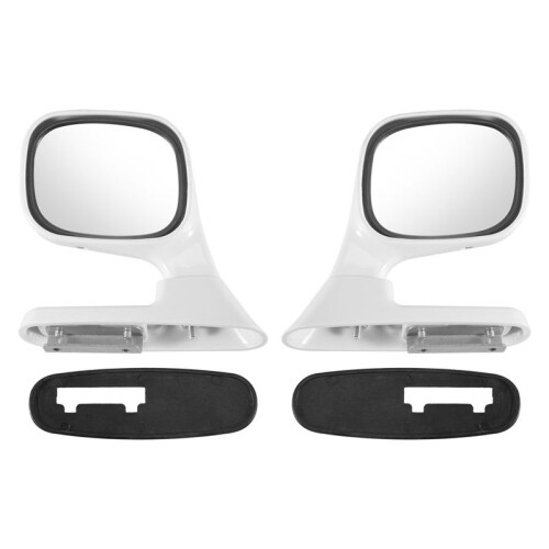 2 PeçAs Capô Universal Espelho Retrovisor Externo AutomáTico Refletor AjustáVel SUV CaminhãO Branco