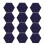 12 Pack Starry Sky Hexagon Acoustic Panels,Sound Proofing Padding,Sound Absorbing Panel for Studio Acoustic Treatment 1