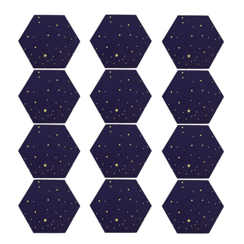12 Pack Starry Sky Hexagon Acoustic Panels,Sound Proofing Padding,Sound Absorbing Panel for Studio Acoustic Treatment
