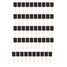 50 Pcs 2 Inch Foam Sponge Wood Handle Paint Brush Set, Great for Acrylics, Stains, Varnishes, Crafts, Art