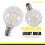 20 Pcs G40 LED Replacement Light Bulbs E12 Screw Base Shatterproof LED Globe Bulbs for Solar String Lights Warm 6