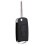 For  Actyon Kyron Rexton Flip Remote Car Key Shell Case 2 Buttons Car Accessories ,Black 5
