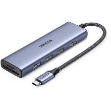 Ugreen 20956A interface hub USB Type-C 5000 Mbit/s Silver