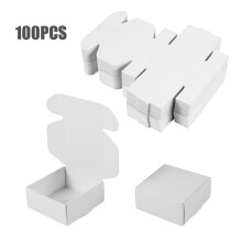 100Pcs Paper Box Nice Box Packaging Box Small Size-White