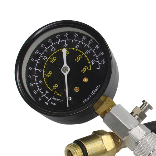 Engine Compression Tester Testing Gauge Gage Check Test Tool Kit Fits 14mm 18mm Auto Diagnostic Service Tools 2