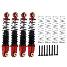 4Pcs Amortisseur en MéTal 40MM Amortisseur D'Huile pour les Mises à Niveau De Voiture sur Chenilles Axial SCX24 C10 JLU Gladiator Bronco 1/24 RC,