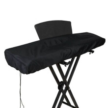 Soft Elastic Black Dust Cover for 88-Key Piano, 134x32x12cm
