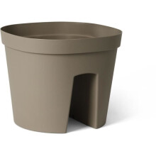 Maceta de barandilla - GARDEN ID Smile - Topo 30 cm - Se adapta a todas las barandillas - Reserva de agua - reciclado y 100% reciclable