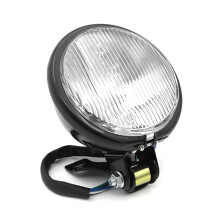 Adjustable High Low Beam Motorcycle Headlight Retro Design Vintage Round Universal Fitment Super Bright Front Light Easy Installation For Custom