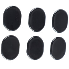 6 Pcs Black Silicone Drum Dampener Pads - Reduce Volume for Home Practice