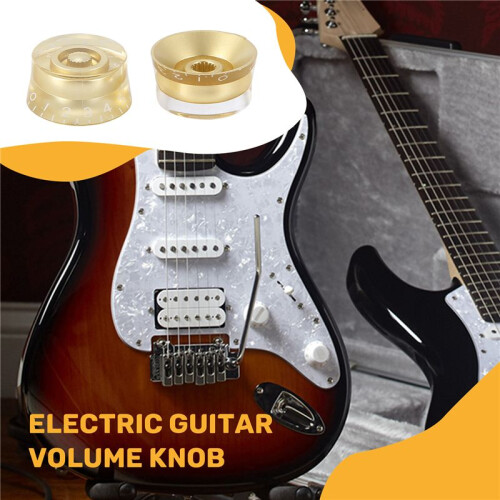 Electric Guitar Control Speed Knobs for   LP Knob Parts Replacement Gold 4 Pcs 2