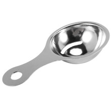 Separator of egg yolk in stainless steel Separator White Egg Sieve Device kitchen utensils (13 x 7 x 2.8 cm)