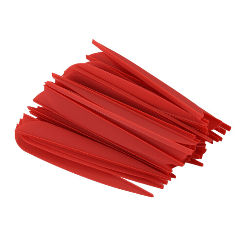Flechas de Penas de PláStico de 4 Polegadas para Arco e Flecha DIY Pacote com 50 Flechas (Vermelho) 1