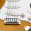 6 Pcs Electric Guitar Tremolo Bridge String Saddles Mount Adjust Conical Spring and Screws Silver 6