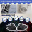 Universal Rotatable Speaker Wall Mount Stand Bracket 1 Pair Black 3