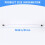50CM  3.0 III SATA3 7pin Data Cable Right Angle 6Gb/s SSD Cables HDD Hard Disk Data Cord with Nylon Sleeved(White) 7