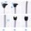 50CM  3.0 III SATA3 7pin Data Cable Right Angle 6Gb/s SSD Cables HDD Hard Disk Data Cord with Nylon Sleeved(White) 2