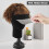 Polystyrene Foam Mannequin Face Model  Wig Holder Eyeglass Glasses With Base Bracket - Black, 35cm 4