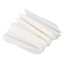 Arrows Vanes 4 Inch Plastic Feather Fletching for DIY Archery Arrows 50 Pack(White)
