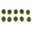 20 Pieces 2 Sizes Artificial Moss Rocks Decorative Faux Green Moss Covered Stones 3