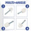 For  Transporter T4 Front  light lamp Adjusting Headlight Adjuster Clip Screw Kit Set 6
