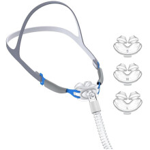 Mascarilla Nasal CPAP con Soporte para el Oído y Almohadilla Nasal, Modelo P2, Conjunto Completo de Accesorios CPAP, Diseño para Máquina de 22 mm.