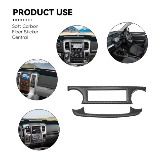 for  CR-V 2007-2011 Soft Carbon Fiber Sticker Central Control Air Conditioning CD Adjustment  Panel 2