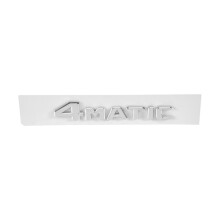 4MATIC Silver Auto Trunk Door  Bumper Badge Decal Emblem Adhesive Tape Sticker Replacement for -