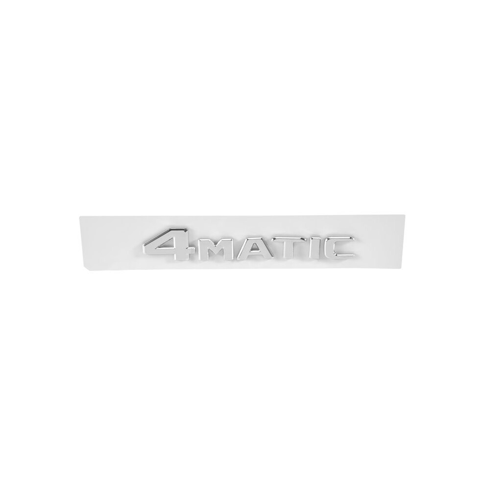 4Matic Auto Trunk Door Bumper Badge Decal Emblem Adhesive Tape Sticker Replacement For - Silver 4712439084075
