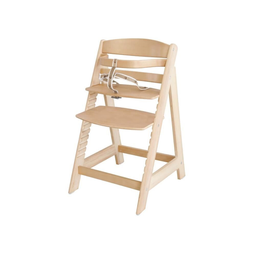 Roba Sit Up Iii Adjustable Wooden High Chair - Height Adjustable - Natural