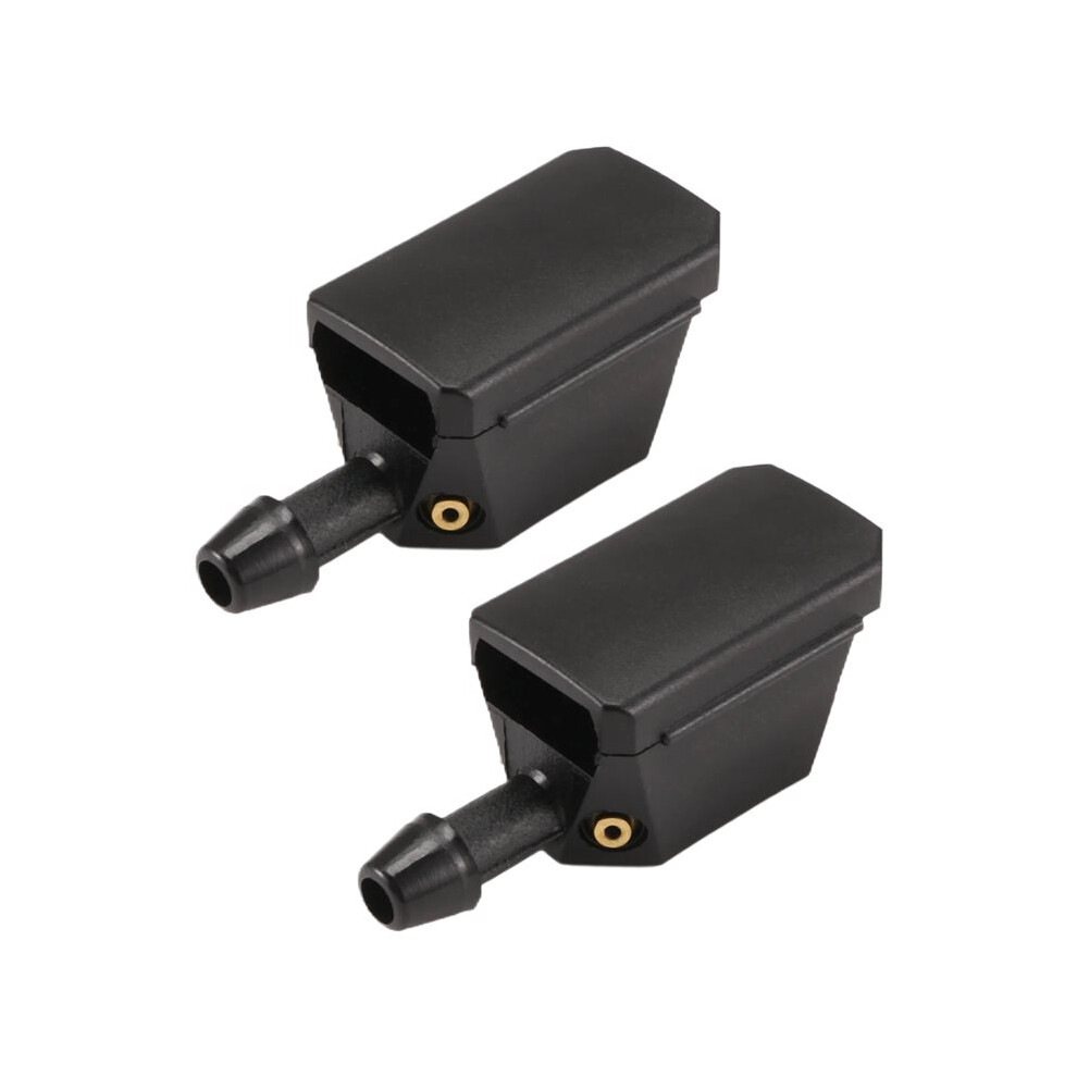 2Pcs Windscreen Washer Jet Universal Car Arm Windscreen Washer Wiper Blade Water Spray Jets Nozzle Accessories Black 4713048147731