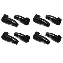 8X LED Dynamic Turn Signal Side Rearview Mirror Indicator Blinker Light for Fortuner Hilux Innova 2016+,Yellow