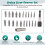 Damaged Screw Extractor Set,22 PCS Stripped Screw Extractor Kit, HSS Broken Screw Remover Set with Bit & Socket Adapter 5