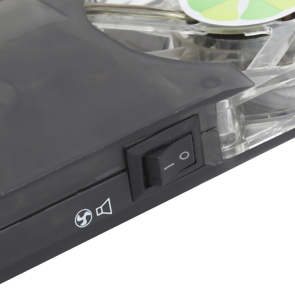 Dual Fan Laptop Cooler Pad With Foldable, 60X60mm Light/Black 7681378772848