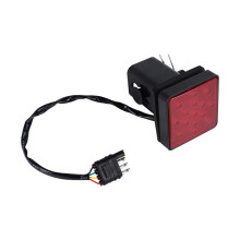 Luz de Freio da Tampa Do Receptor Do Reboque Do Reboque Vermelho 15 LED 2 Polegadas Engate para CaminhãO de Reboque com Pino 12V